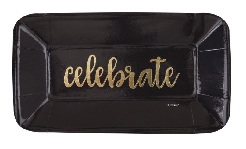 Celebrate Rectangle appetizer 9x5 Plates