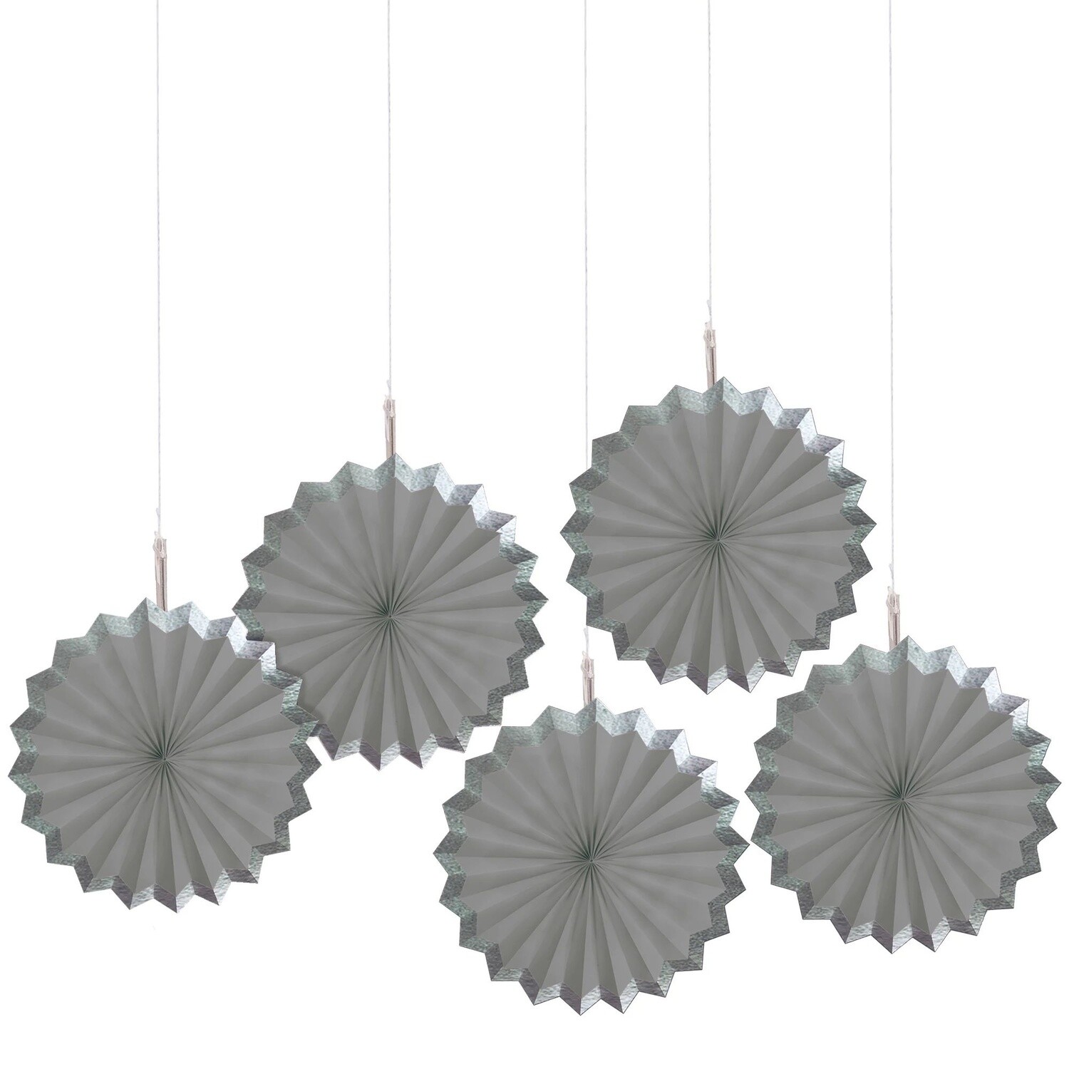 Hot Stamp Paper Fans Silver