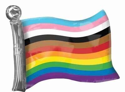 Foil  Balloon - Pride - Rainbow Flag - 27"