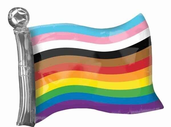 Foil  Balloon - Pride - Rainbow Flag - 27&quot;