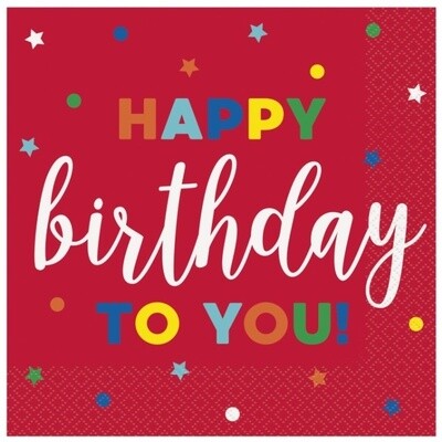 Dots And Stars Birthday - LN - 16PK