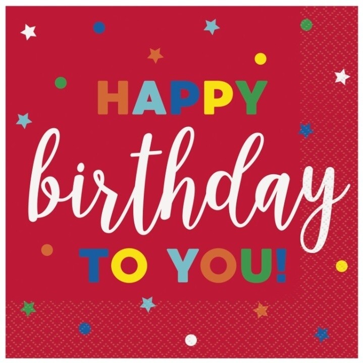 Dots And Stars Birthday - LN - 16PK