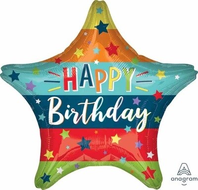 BDAY STARS &amp; STRIPES 19&quot; STR