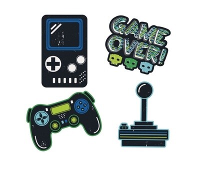 Gamer BDAY WALL DECALS - 4PCS