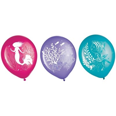 The Little Mermaid Latex Balloons