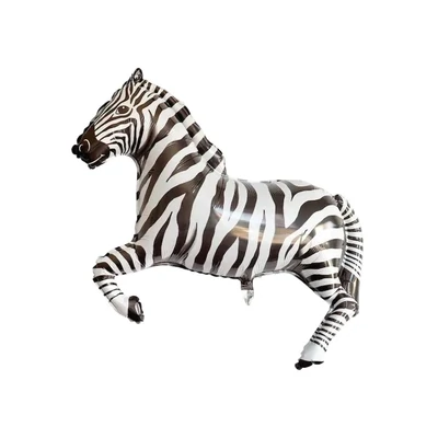 Foil Balloon - Zebra - Super Shape - 43&quot;