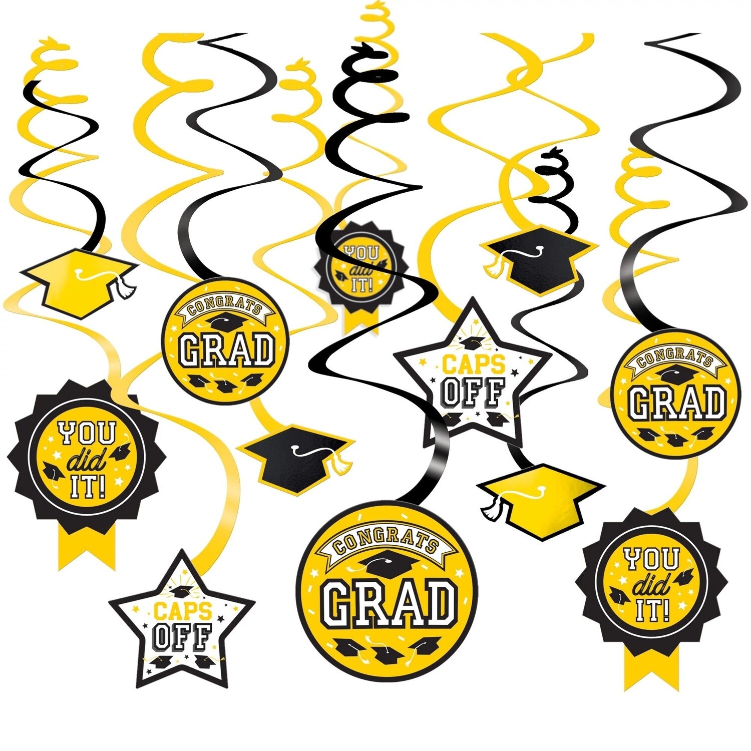 Grad Value Pack Swirl Decoration - Yellow