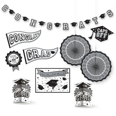 Grad Room Decorating Kit - White