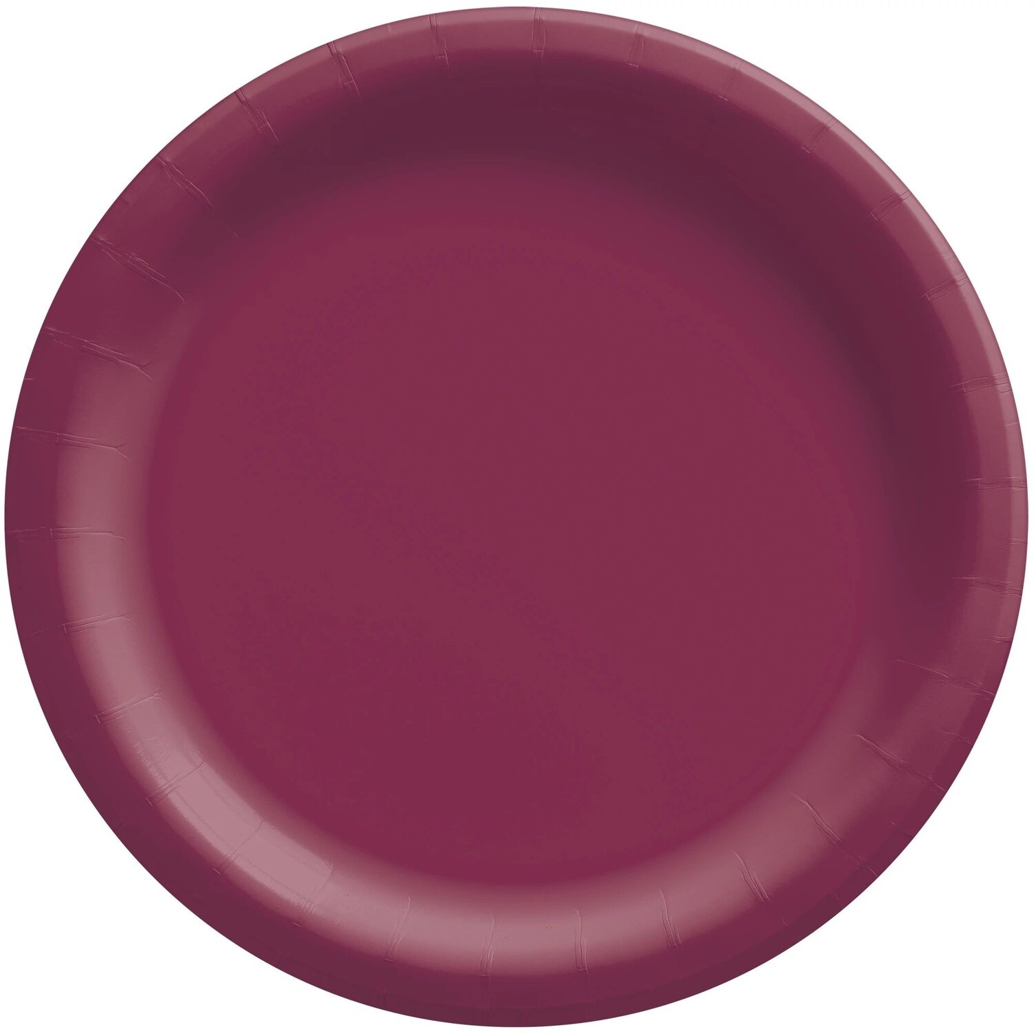 10&quot; Round Paper Plates, Mid Ct. - Berry