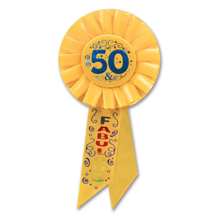 50 &amp; Fabulous Rosette