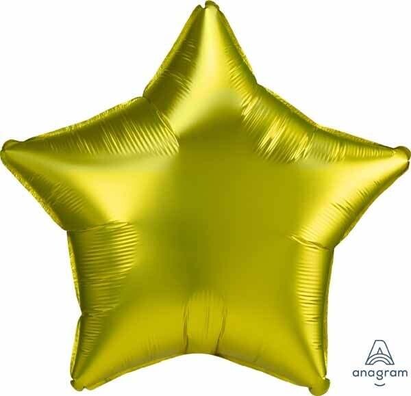 Foil Balloon - Lemon 19&quot; satin Luxe Star