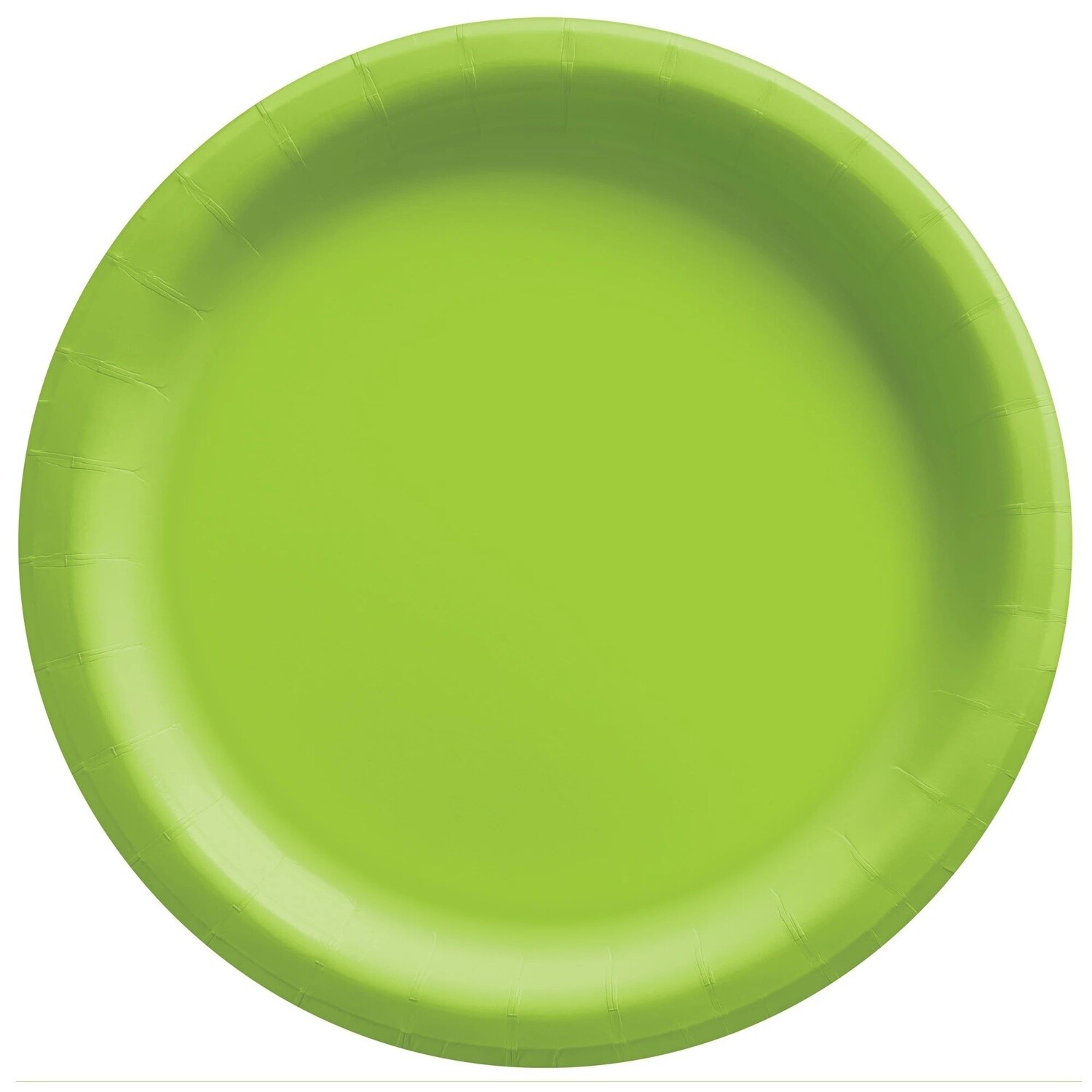 6 3/4&quot; Round Paper Plates, Mid Ct. - Kiwi