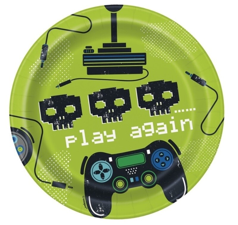 Gamer BDAY 7&quot; Plates - 8PCS
