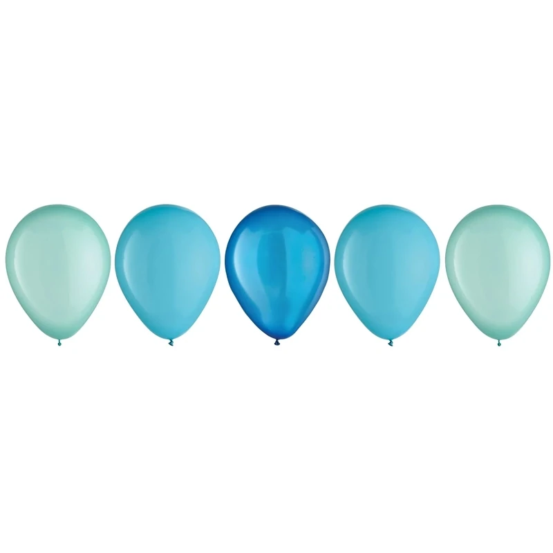 5&quot; Latex Balloon Assortment - Aqua Blue
