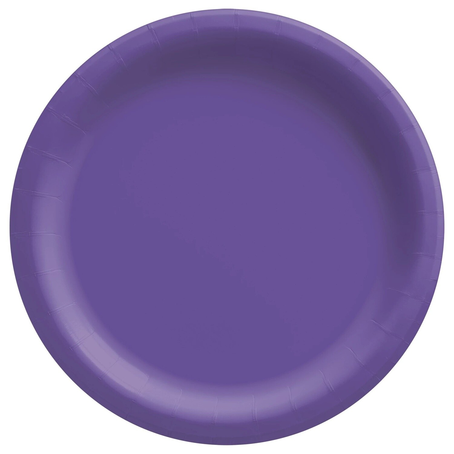 6 3/4&quot; Round Paper Plates, Mid Ct. - Purple