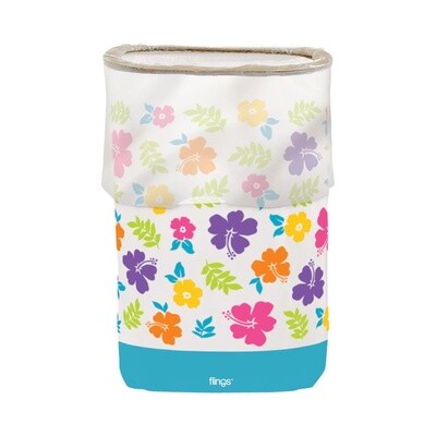 Flings® Pop - Up Trash Bin - Hibiscus