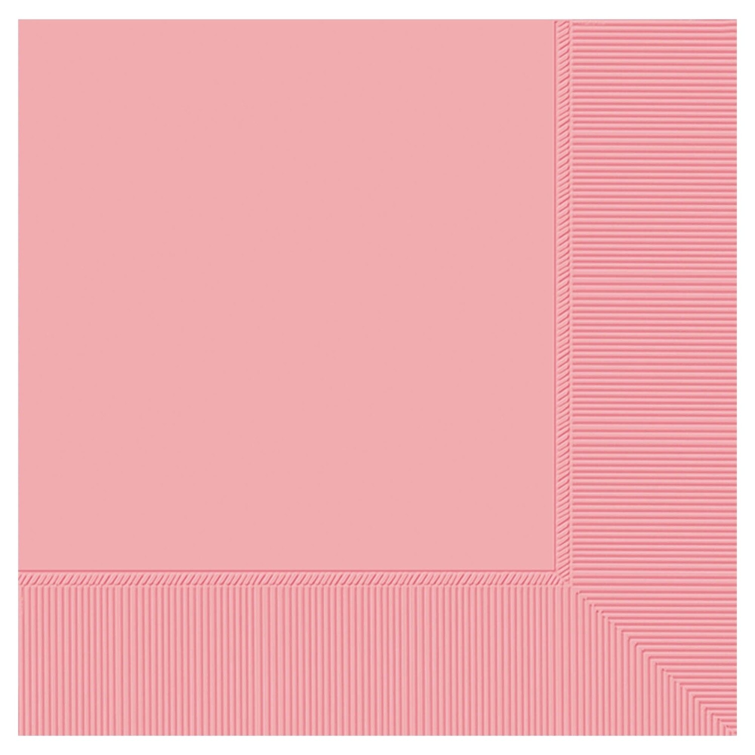 3-Ply Beverage Napkins, Mid Ct. - New Pink