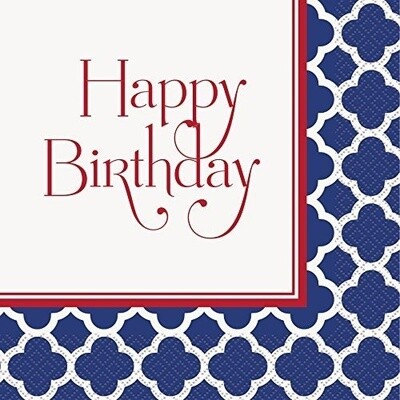 Luncheon Napkins-Hamptons Quatrefoil