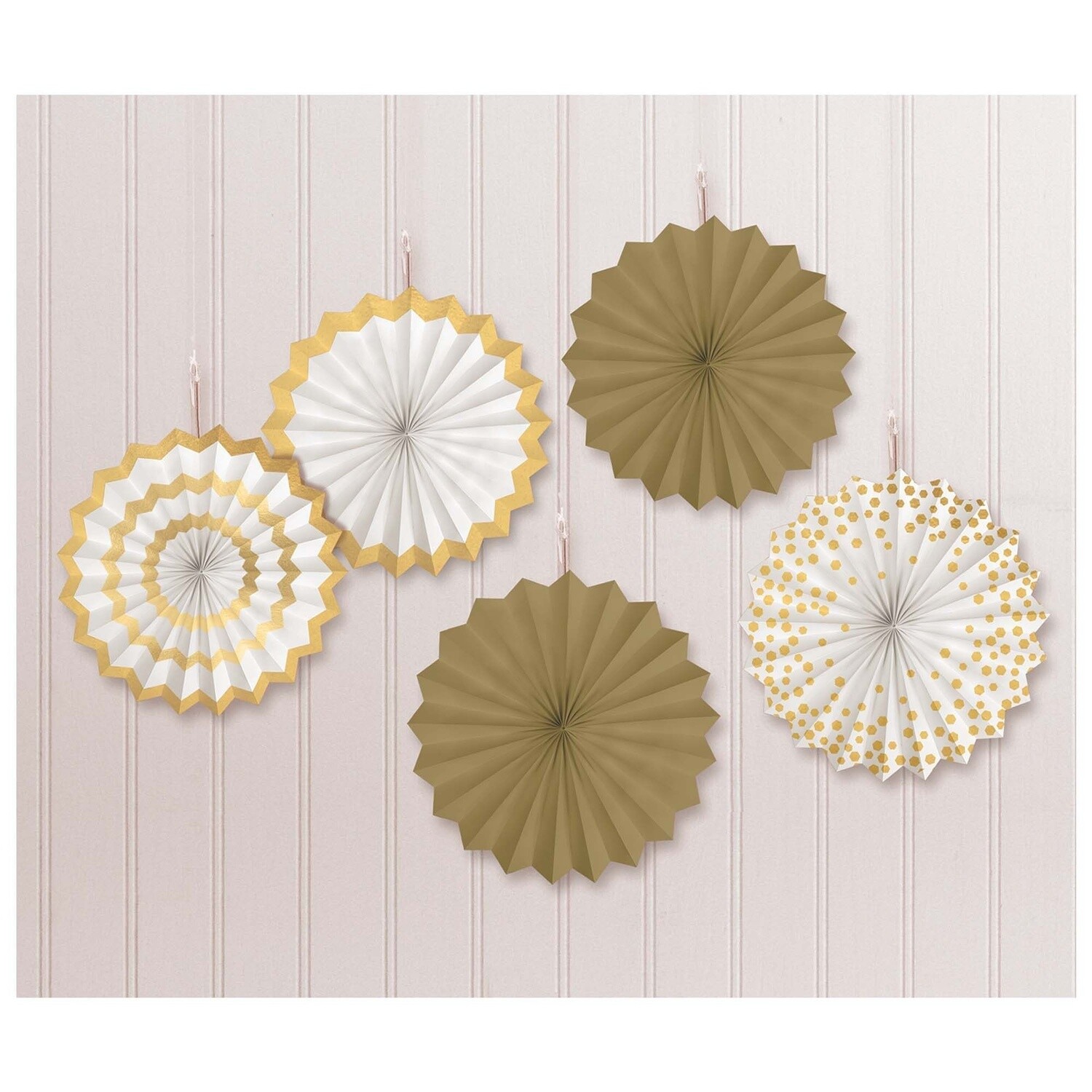 Hot Stamp Paper Fans Gold