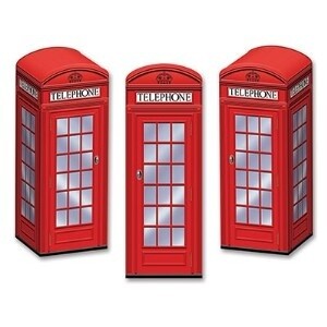Phone Booth Favor Boxes