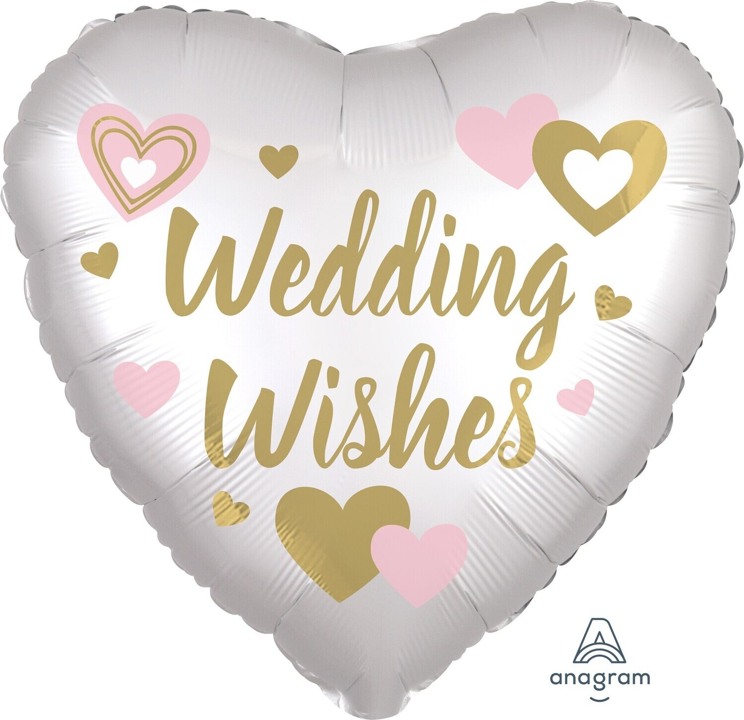 Foil Balloon - Wedding Wishes - 18&quot;