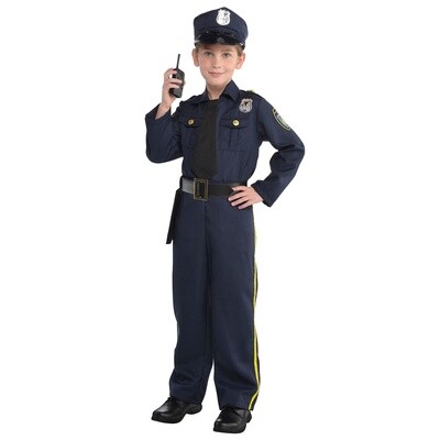 Costume - Police Officer - (Child Medium 8-10)