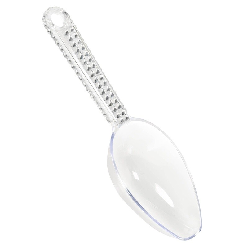 Clear Scoop w/ Silver Gems