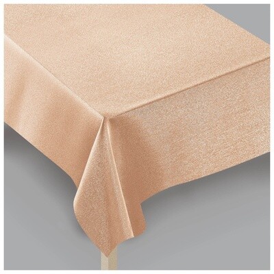 Metallic Tablecloth, 60&quot; x 84&quot; - Rose Gold