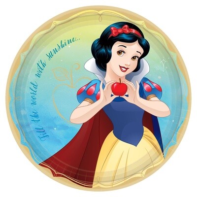 Disney Princess Round Plates, 9&quot; - Snow White