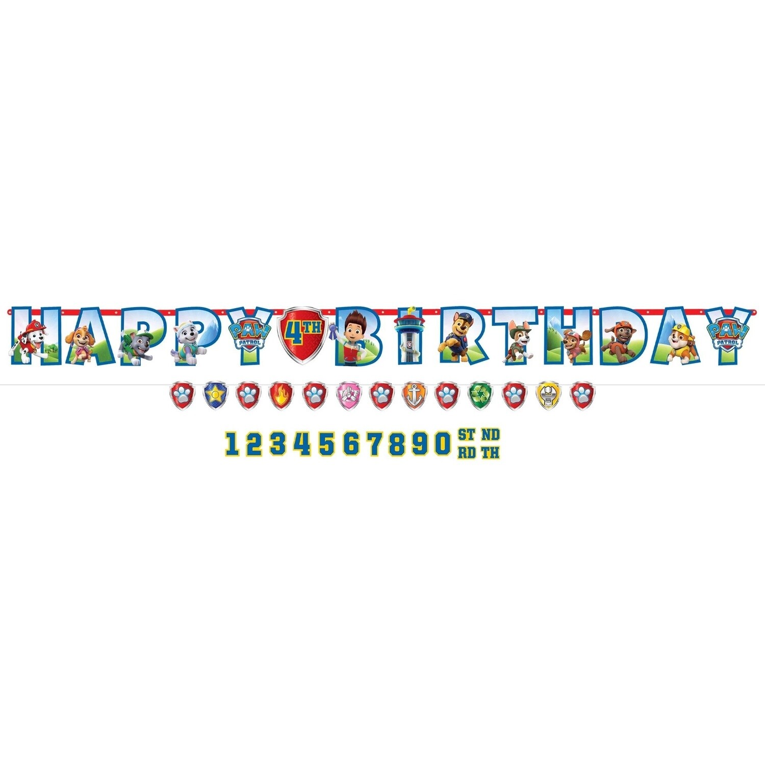 Paw Patrol Personalized Jumbo Letter Banner Kit
