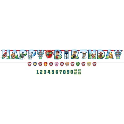 Paw Patrol Personalized Jumbo Letter Banner Kit