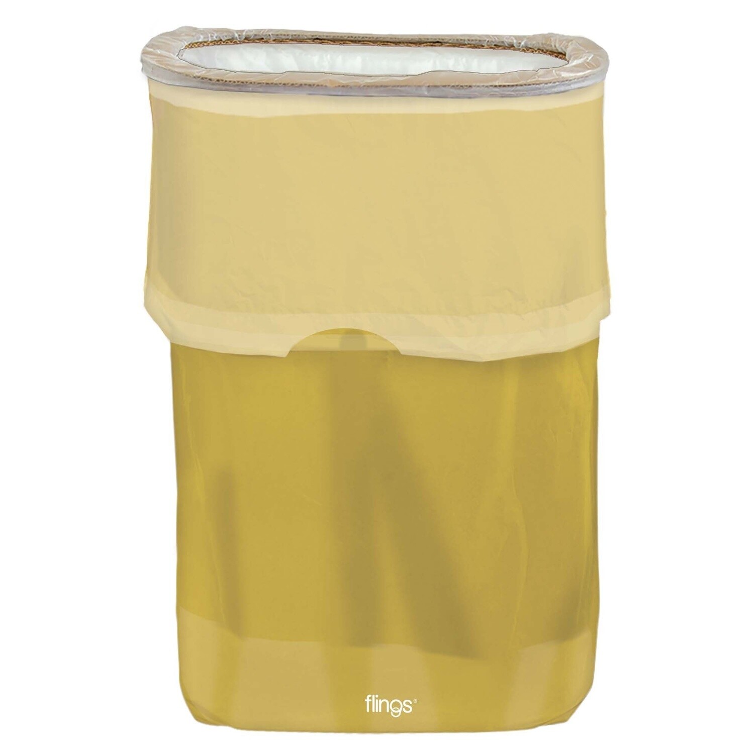 Flings® Pop-Up Trash Bin - Gold