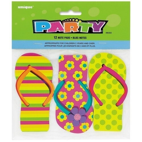 Party Favors- Flip Flop Notepads- 12pcs/4.5&quot;x2&quot;