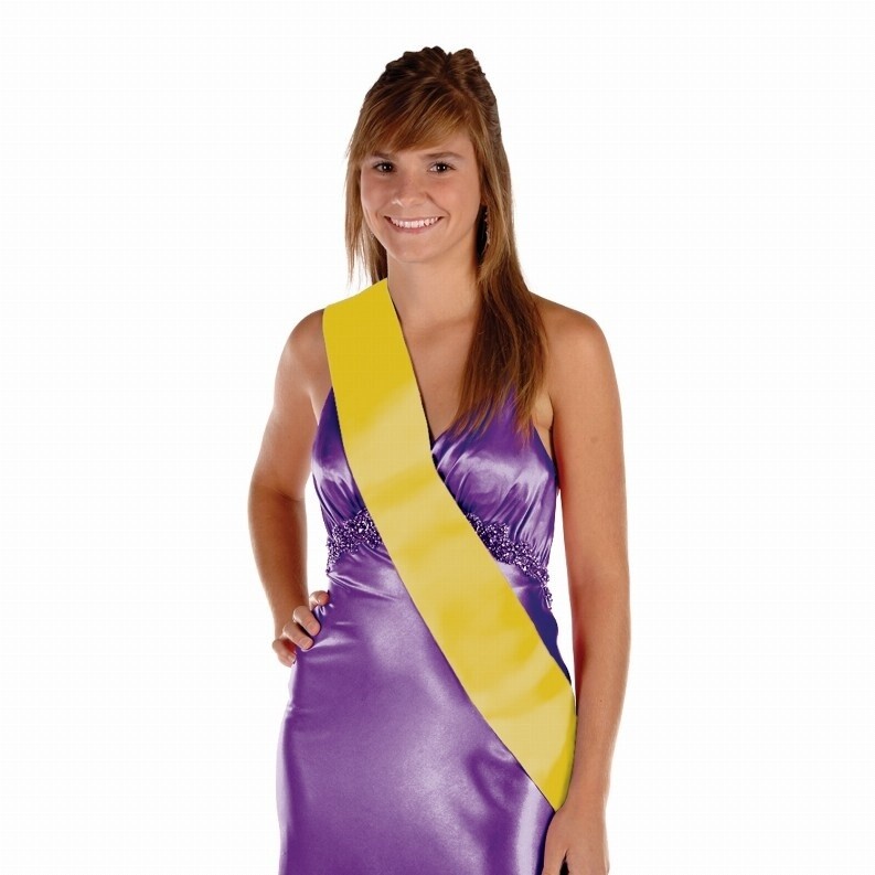 Sash - Satin - Yellow - 1pc