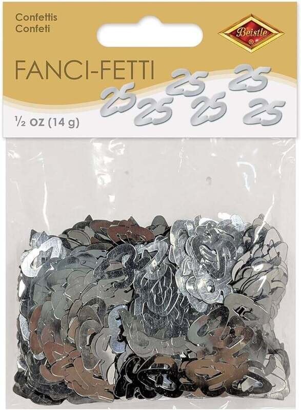 Confetti-Silver- 25th Anniversary