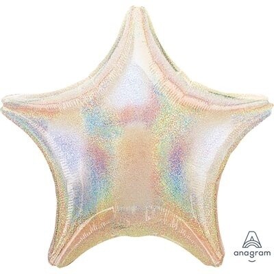 Foil Balloon - Silver Dazzler Star - 18&quot;