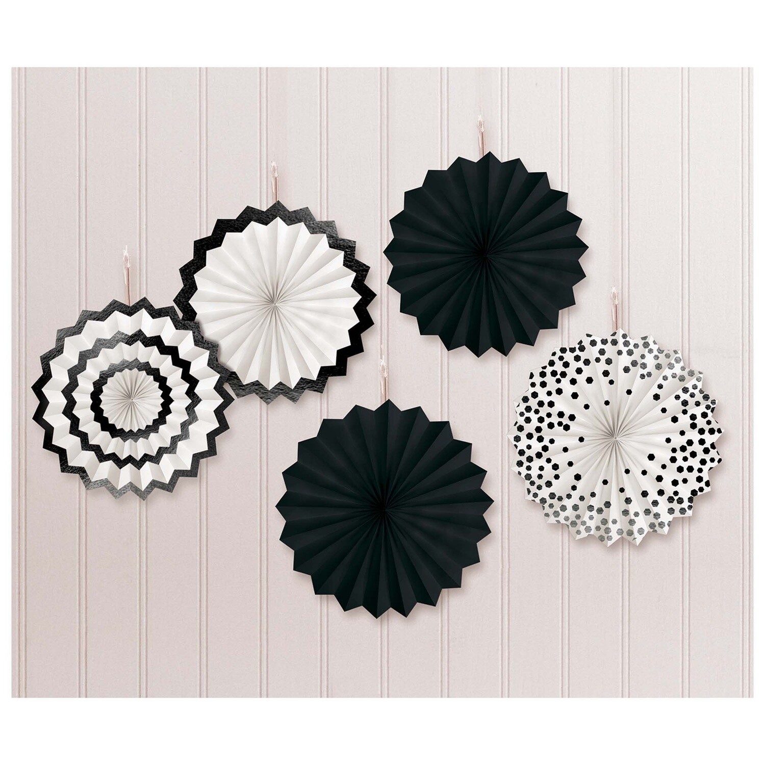 Hot Stamp Paper Fans Black