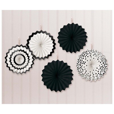 Hot Stamp Paper Fans Black