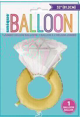 Foil Balloon - Supershape - Diamond Ring - 26&#39;&#39;