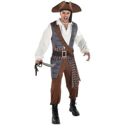 Costume -Shiver Me Timbers - Pirate -  (Adult - Standard)