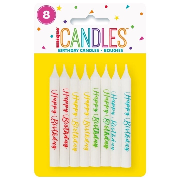 Candle- Music Notes- 8pcs