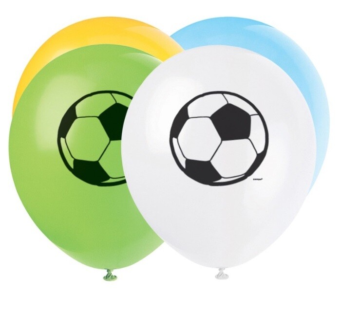 Balloons - Latex - Soccer - 12&quot; - 8PCS
