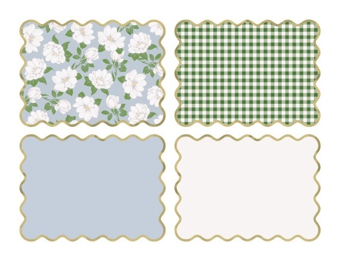 Placemats - Garden Party Flower - 8pcs