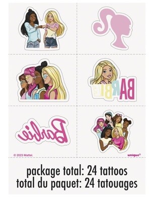 Tattoos - Barbie - 24pkg