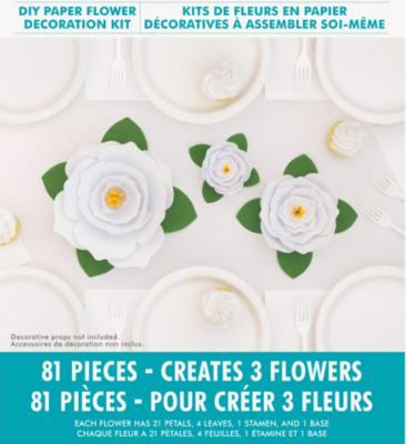 Paper Flower Decoration - 3PCS
