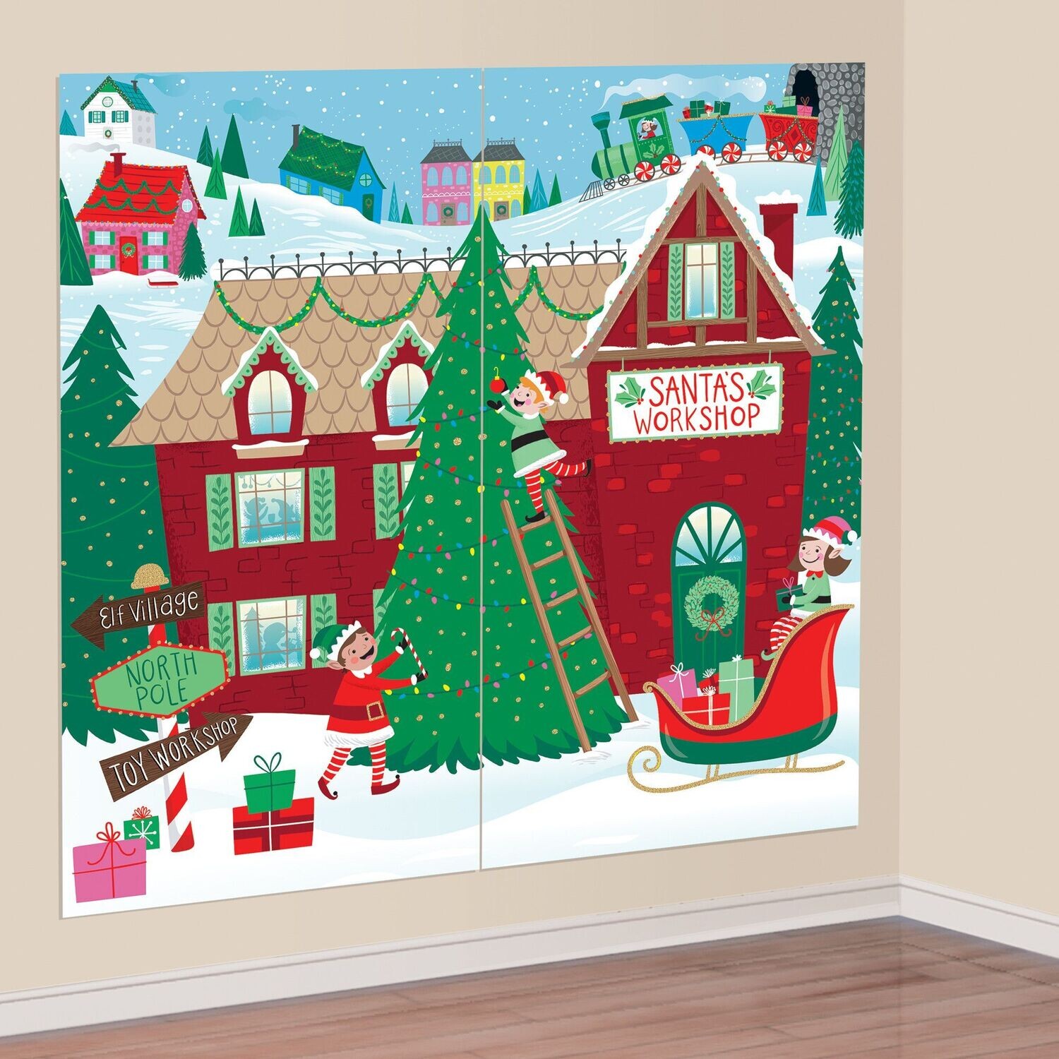 Santa&#39;s Workshop Scene Setters® Add-On