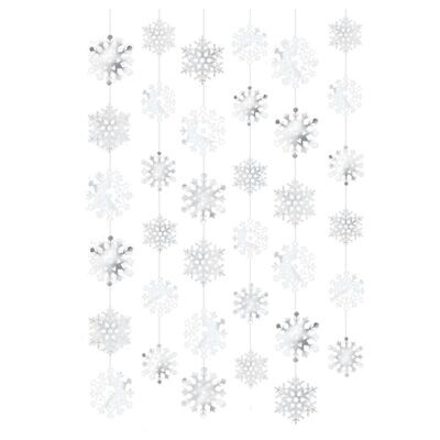 Snowflake Foil String Decorations