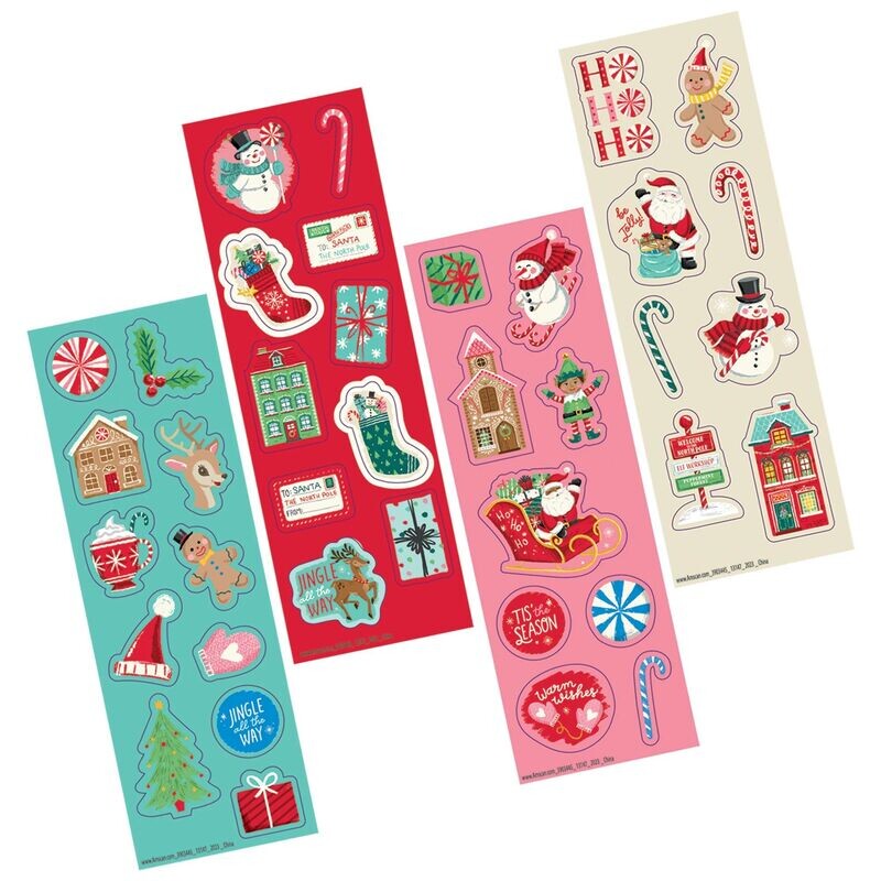 Christmas - Peppermint Twist Sticker Strips