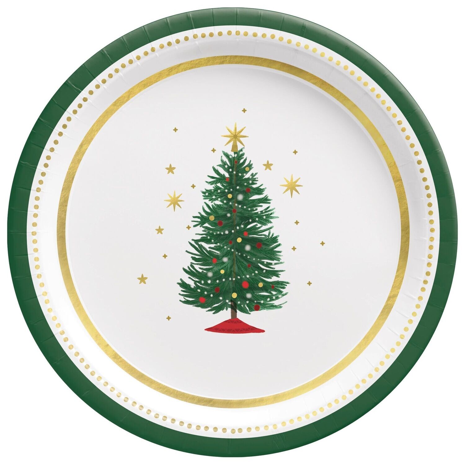 Joyful Tree 7&quot; Round Plate Low Count