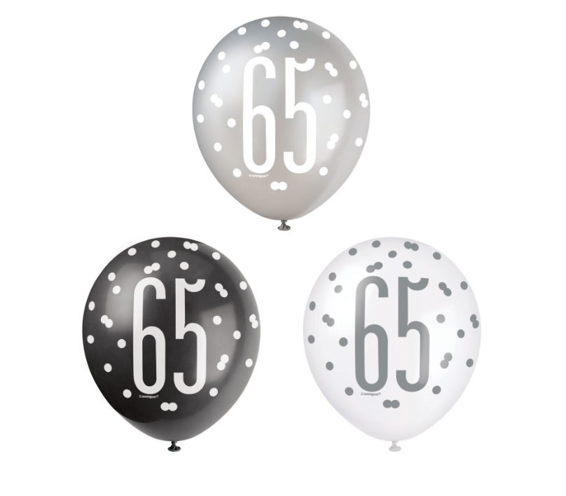 Balloons - Latex - &quot;65&quot; - 12&quot; - 6PCS